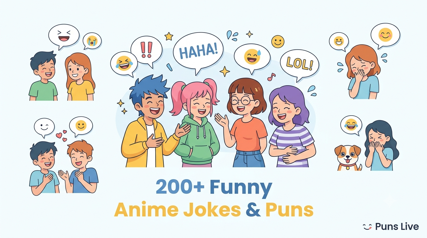 200+ Funny Anime Jokes & Puns Every Otaku Will Love (2026 Edition)