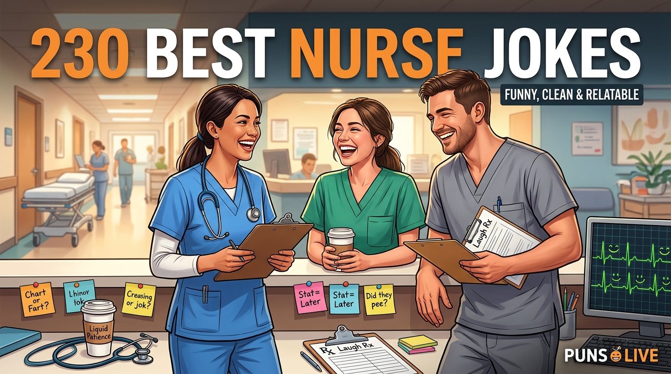 Best Nurse Jokes: 230 Funny, Clean, and Relatable Jokes for Nurses
