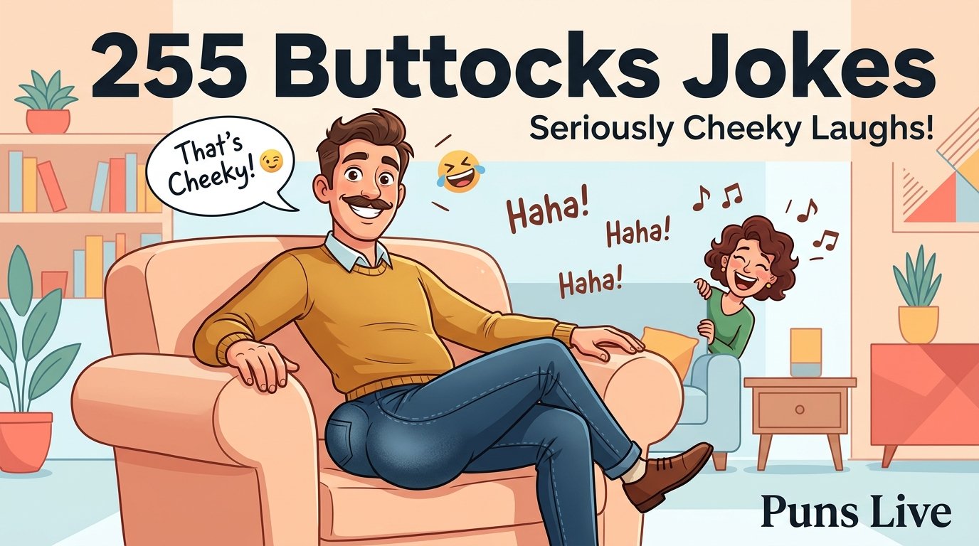 255 Buttocks Jokes That Are Seriously Cheeky and Funny