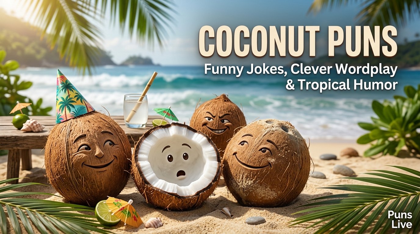 Coconut Puns: The Ultimate Collection of Fresh Jokes, Captions, and One-Liners