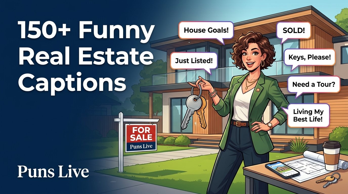 150+ Funny Real Estate Captions to Make Listings Pop