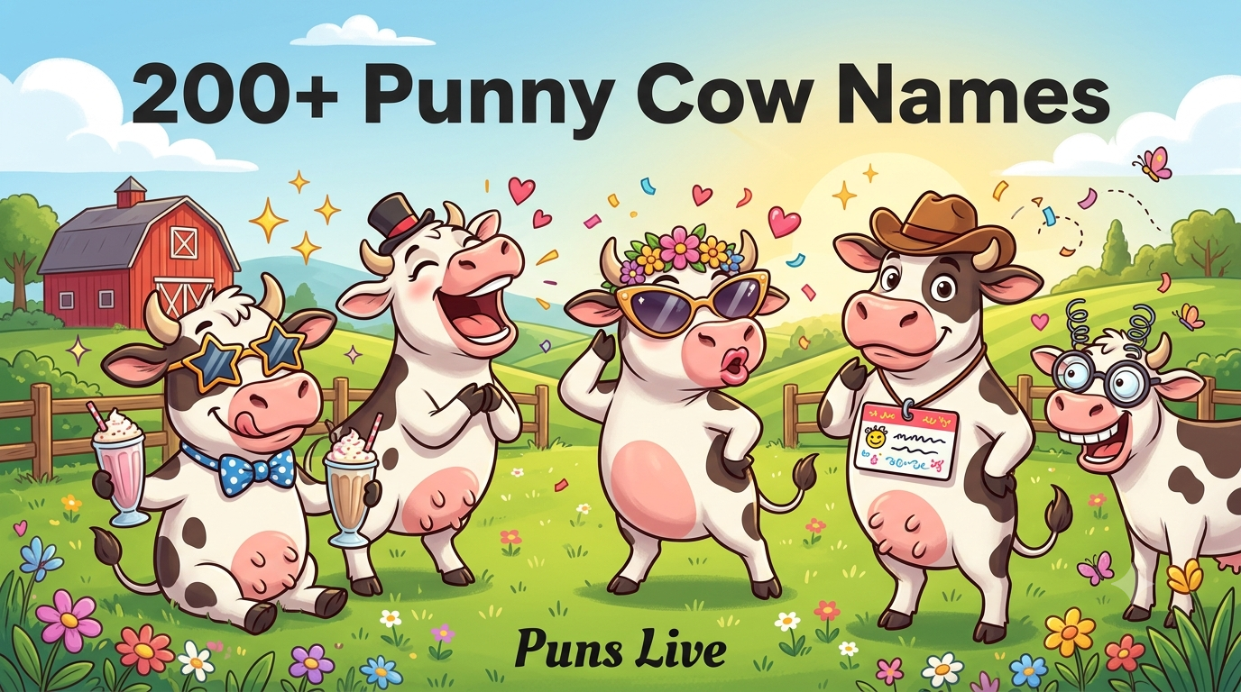 200 Punny Cow Names That Are Funny, Clever & Udderly Hilarious