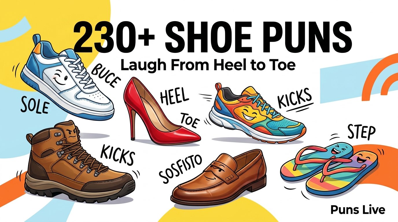 230+ Shoe Puns That’ll Have You Laughing From Heel to Toe