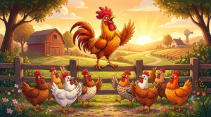 rooster crowing