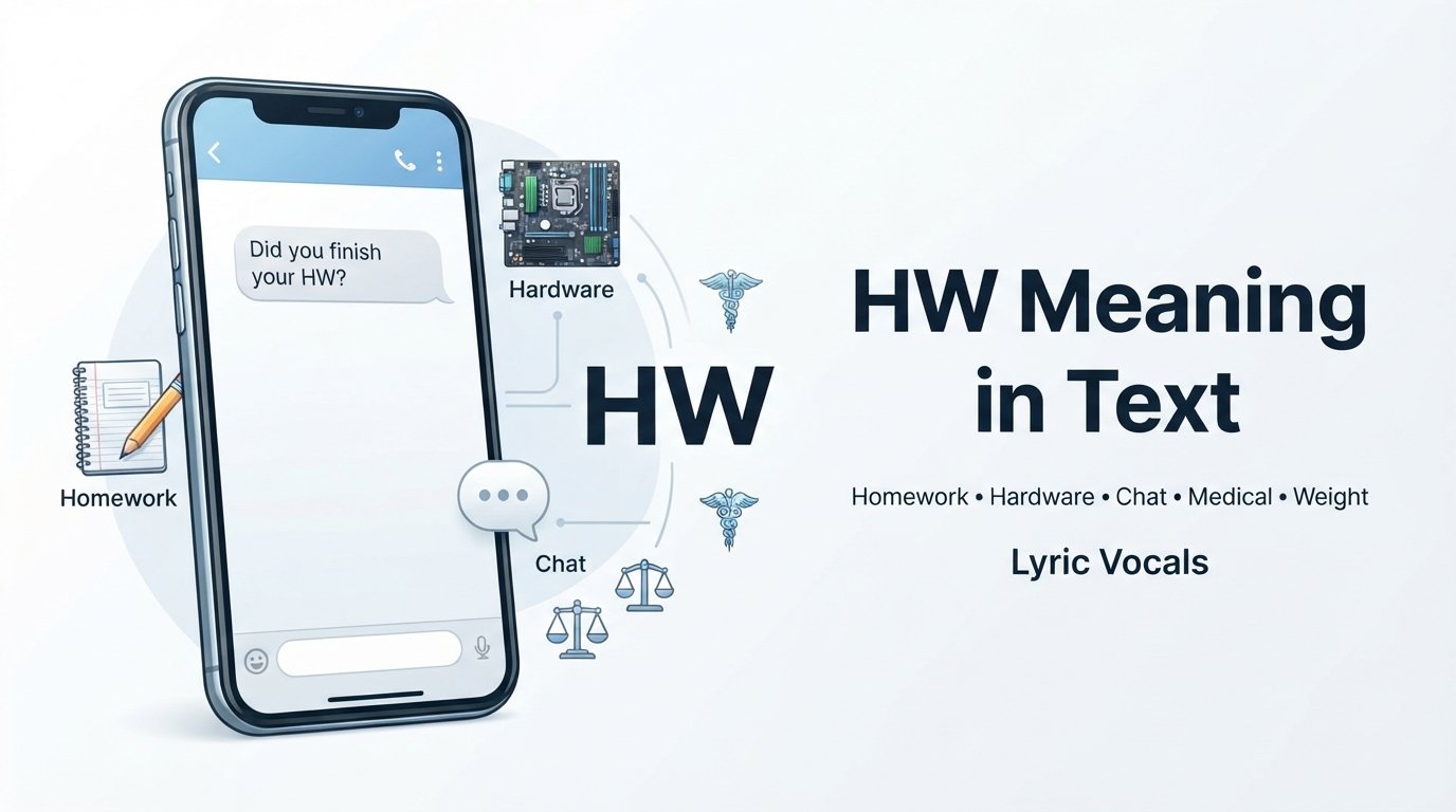 HW Meaning in Text: What Does HW Mean in Chat, WhatsApp, TikTok & More?