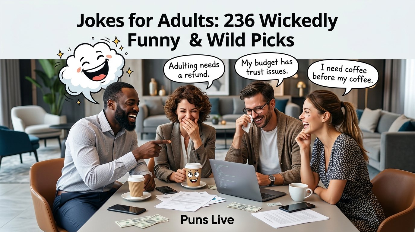 Jokes for Adults: 236 Sharp, Silly & Seriously Funny Picks
