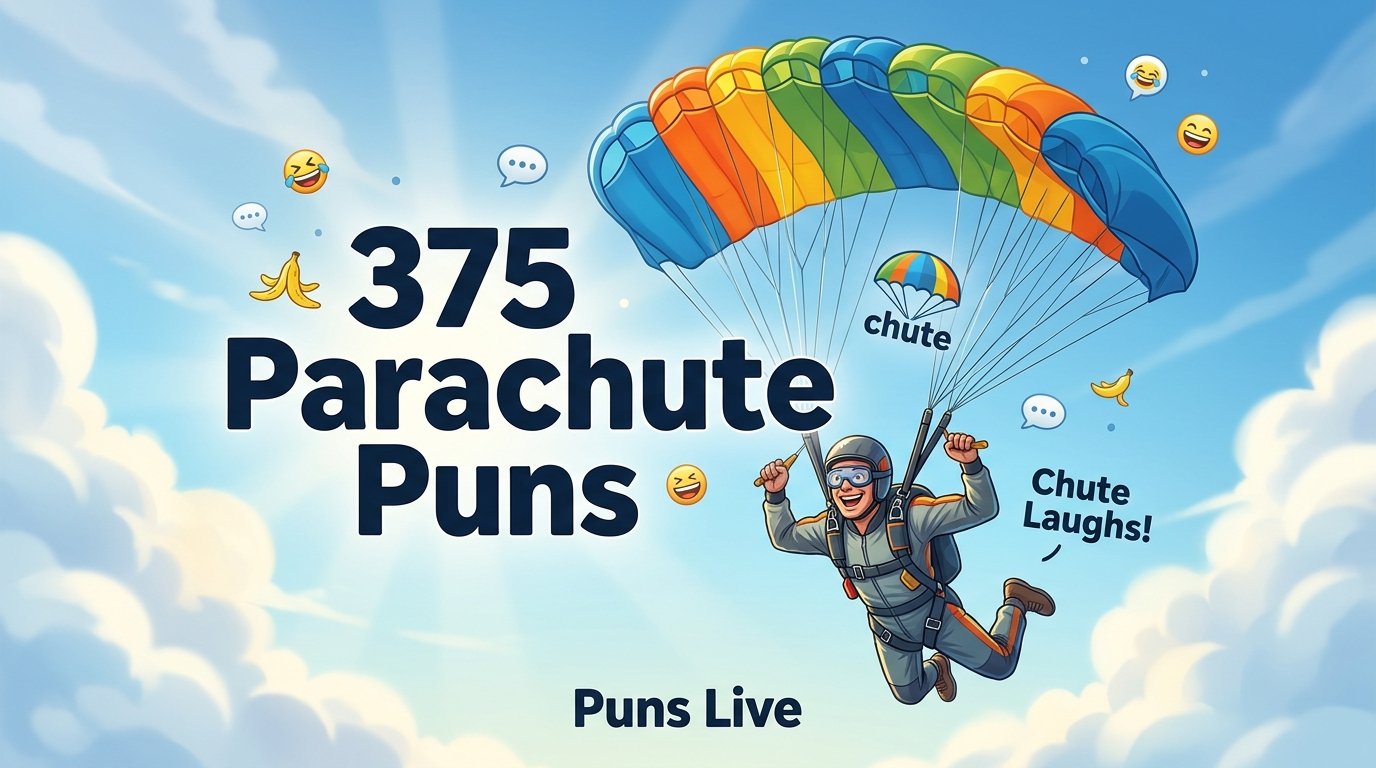 375 Parachute Puns Too Funny to Leave on the Ground