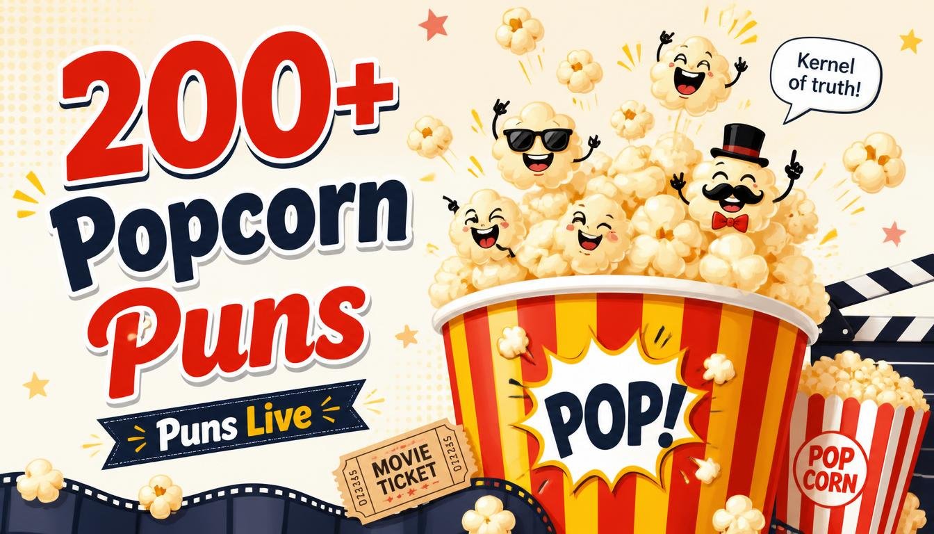 239 Popcorn Puns That’ll Have You Popping Off With Laughter