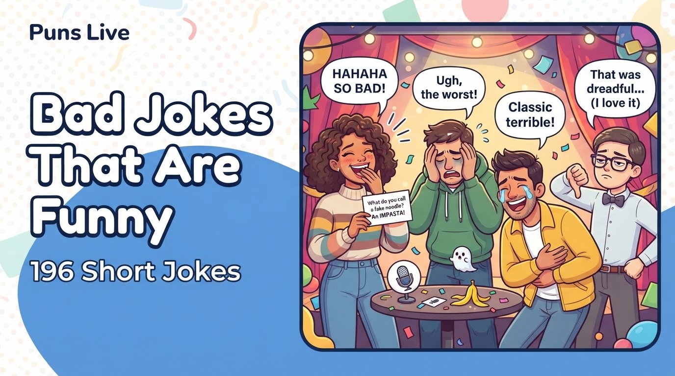 196 Bad Jokes That Are Funny Enough to Make You Laugh