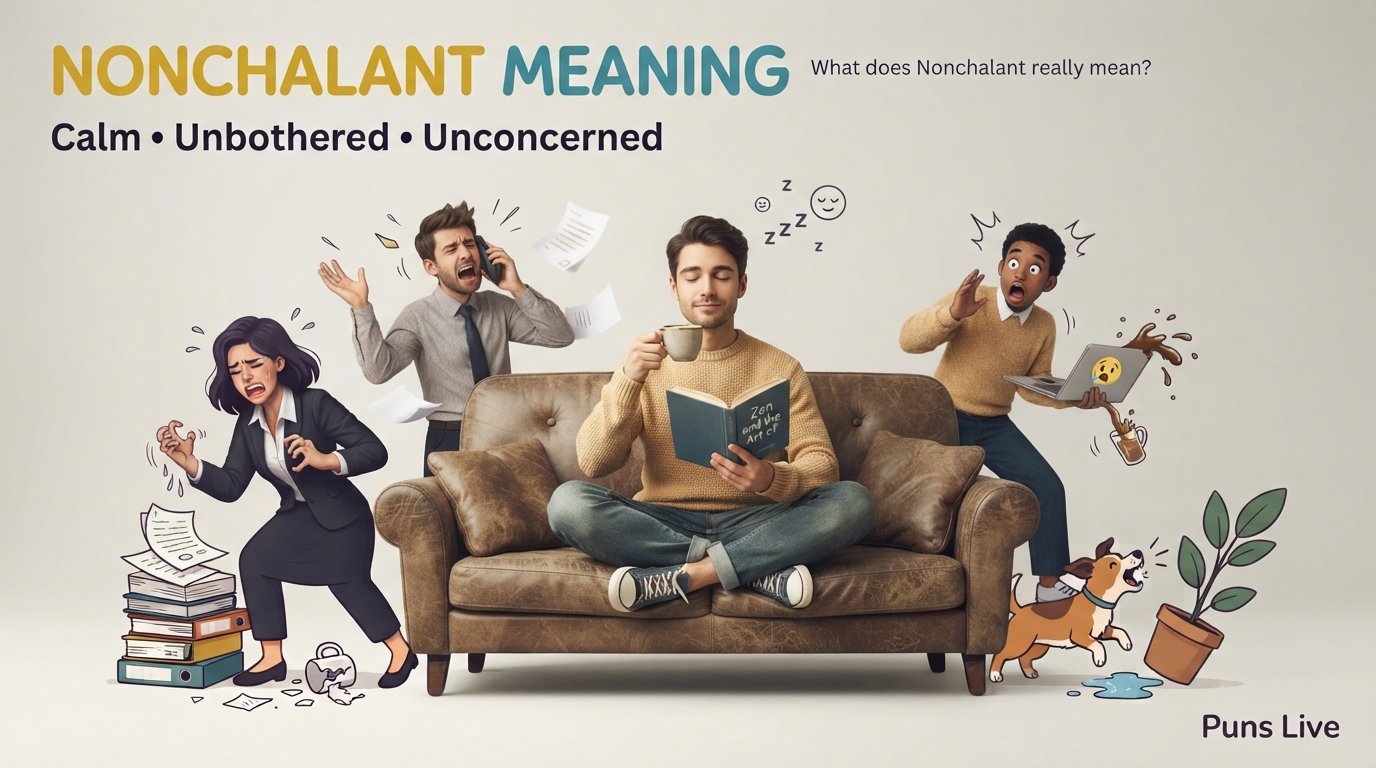 Nonchalant Meaning: Calm, Unbothered or Acting Like You Do Not Care?